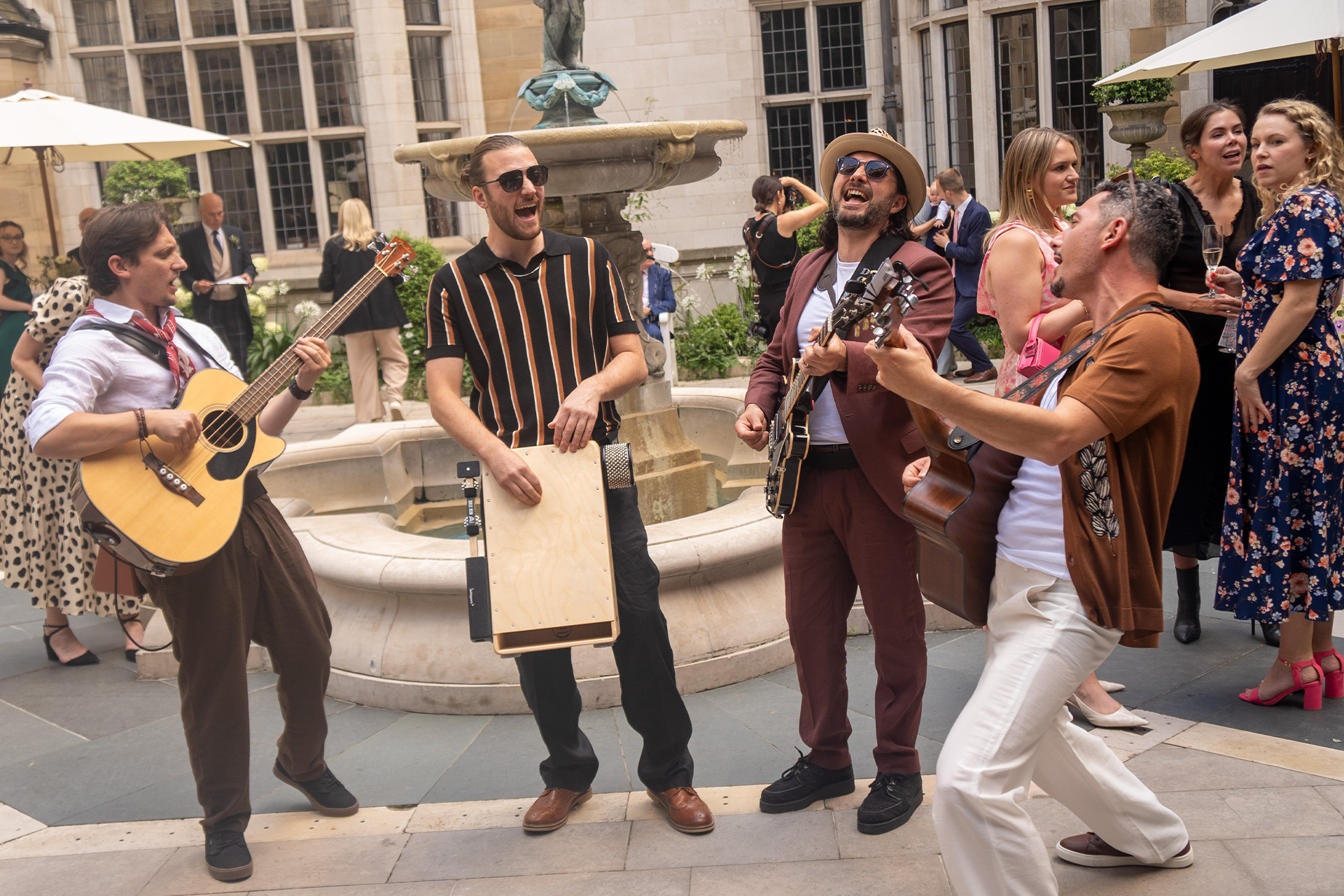 5 Amazing Roaming Bands for a High-Energy Wedding Reception