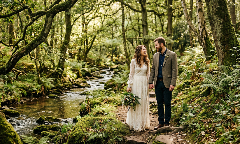 Derbyshire Pre-Wedding Photoshoot Spots - Padley Gorge