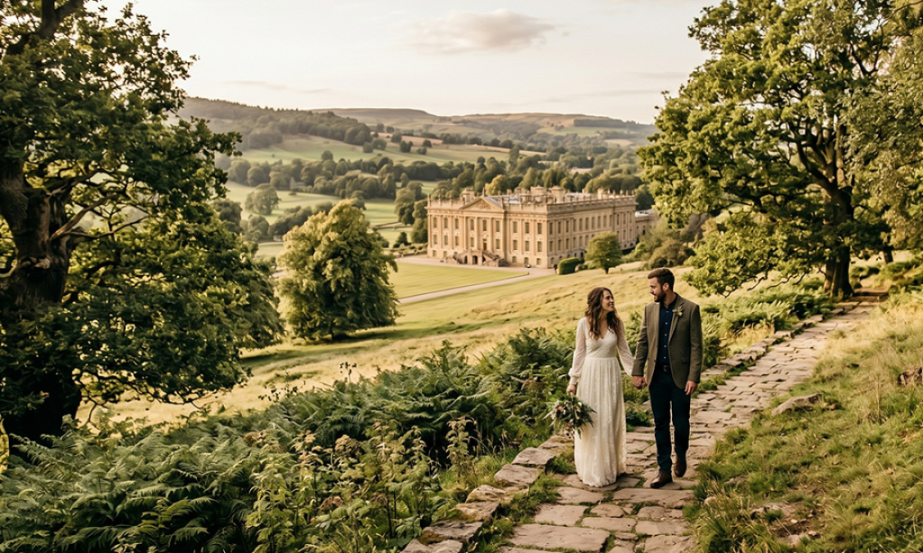 Derbyshire Pre-Wedding Photoshoot Spots - Chatsworth Estate