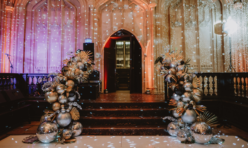 Luxury balloon decor set up