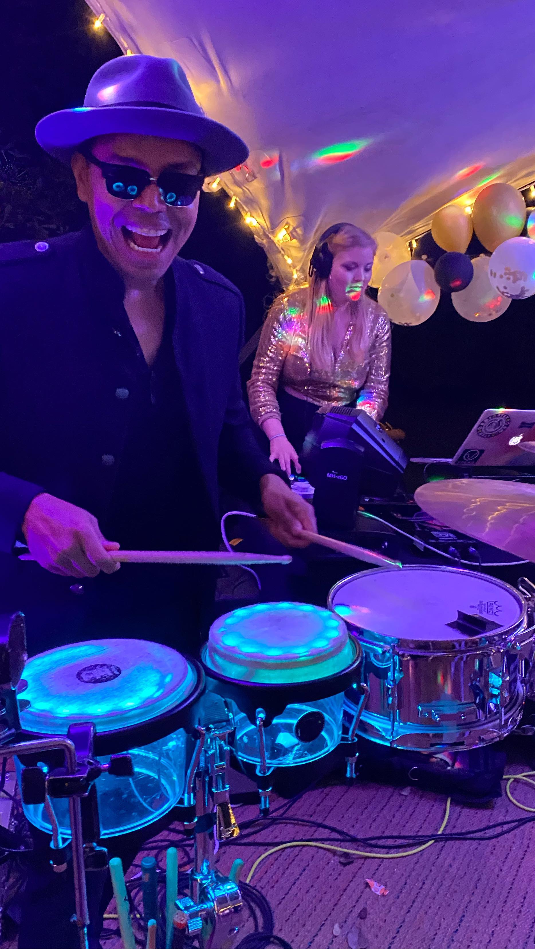 Brass Monkeys DJ Live Act For Hire With Sax, Trumpet & Percussion